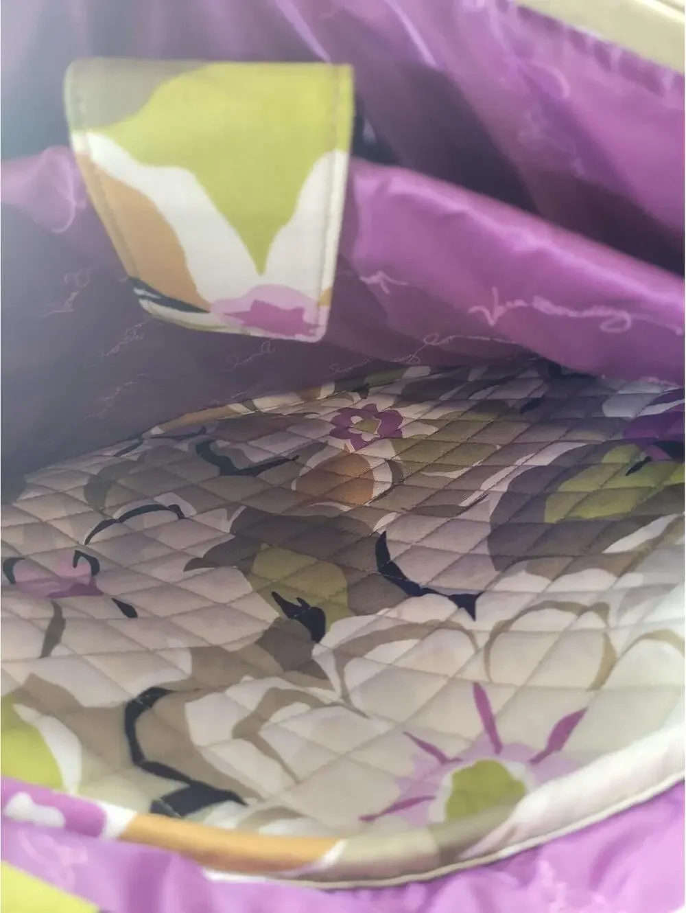Nice Like New Vera Bradley Backpack With Padded Laptop Sleeve